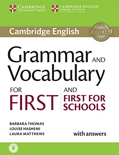 Portada de Grammar and Vocabulary for First and First for Schools Book with Answers and Audio