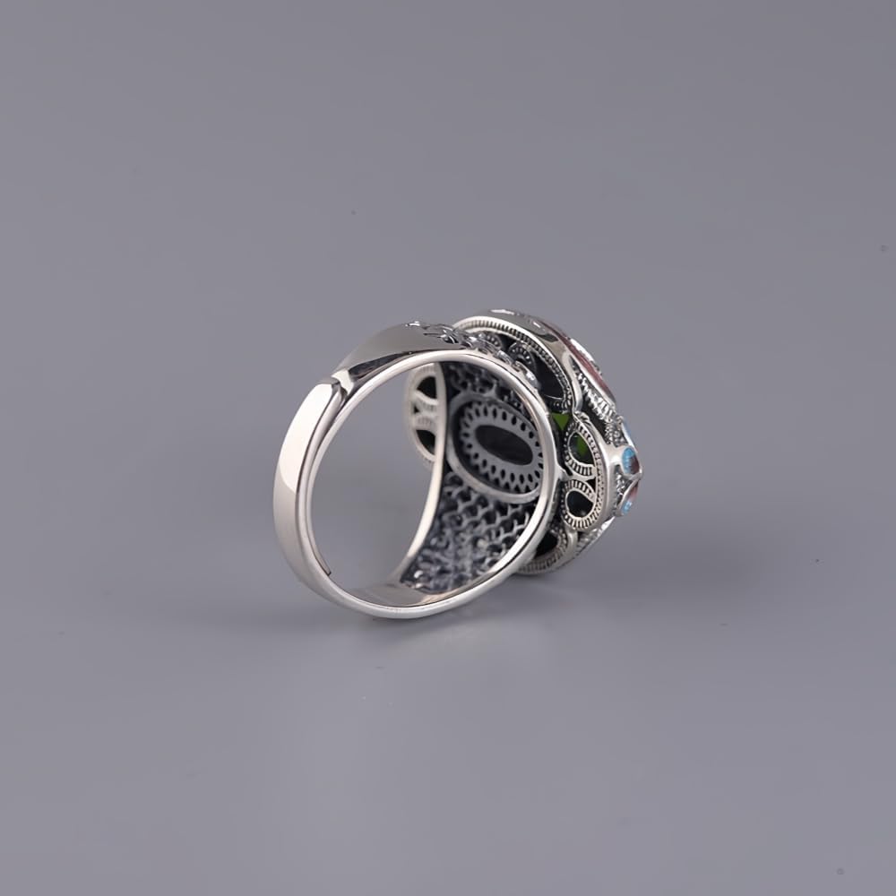 Bague ancienne en argent sterling 925 super étincelante pour femmes