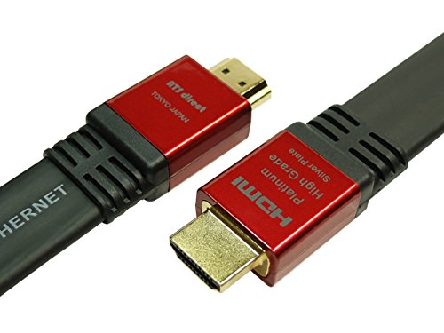 ATS direct HDMI�P�[�u�� 8m Flat�^�C�v 4K2K 60p 4.4.4 HDR 18Gbps����ۏ� AWG24 �⃁�b�L���� �v���`�i���n�C�O���[�h�y0360-RM�zHDMI ver2.0�Ή�