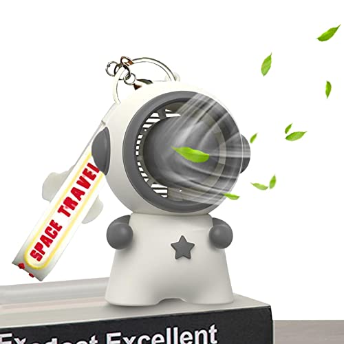 Ventilador Portátil Astronauta,Astronaut Space Chaveiros Cordão destacável - Ventilador USB recarreg