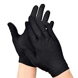 Matière : coton JSGHGDF Lot de 12 paires de gants de travail complets pour défilés et inspections de bijoux, Taille fine M, M