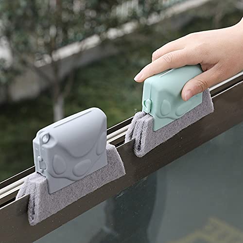 IDAHA Window Groove Frame Cleaning Brush //Door Track Cleaning Pad for Window Slot //Dust Cleaner Tool for All Corners Edges and Gaps//Window Slides and Crevices Cleaner 6