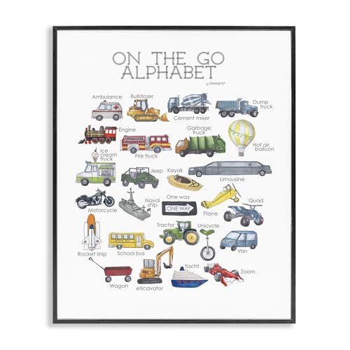 Art encadré Giclee multicolore Stupell tableau enfant 24x30 cm