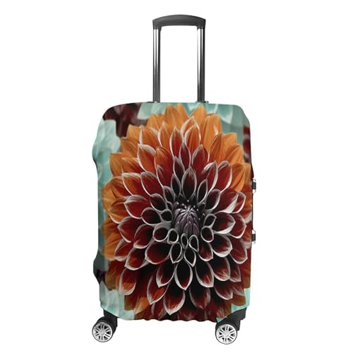 Housse de valise Dahlia blanc S pour vos voyages en avion