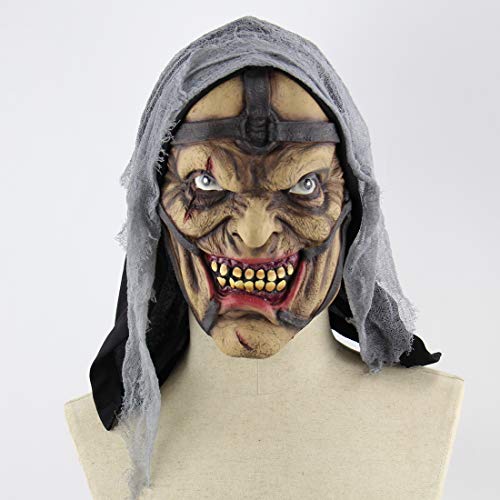 2018 Scary Halloween Mask,Realistic Clown Halloween Face Masks With Hair For Adults And Man,Halloween Masquerade Cosplay Costume Mask. (Abnormal Man) #TOP2