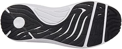 Under Armour Men's Charged Pursuit 2 Running Shoe Black-White-White | Image 3