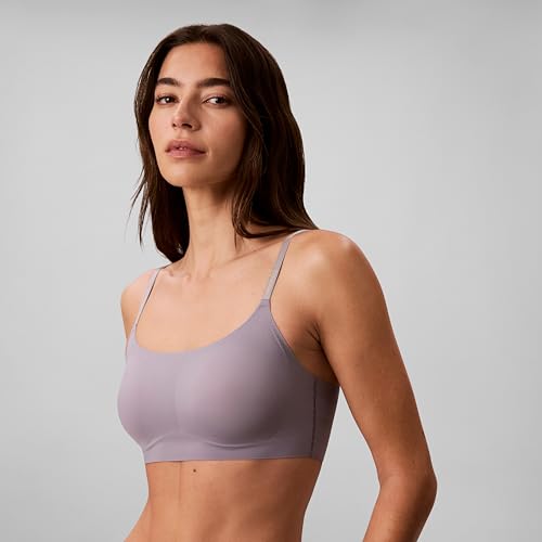 Image of Calvin Klein Women's Invisibles Comfort Seamless Adjustable Skinny Strap Bralette Bra