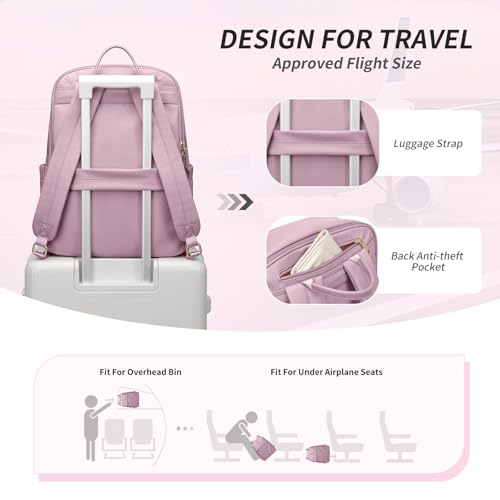 GOLF SUPAGS Women Laptop Backpack with Separate Laptop Compartment Fits 15.6 Inch Notebook Casual Daypack for Work Travel College Backpack Book Bags by GOLF SUPAGS - Image 5