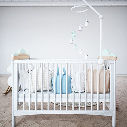 White Pack N Play Mattress 3" Thick, Pack And Play Mattress Pad Fit 38 X 26, Lightweight Mini Crib Mattress Nap Mat, Portable Baby Travel Mattresses, Removable, Washable, Mattress Cover Memory Foam #TOP5