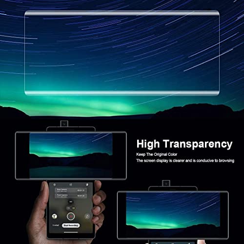 Image of STP FEEL� Premium Curved UV Tempered Glass for LG Wing (Pack of 1) Advanced Border Less Full Screen Coverage UV Screen Protector Guard with Installation Kit