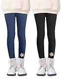 Occasion---Legging pour filles. Convient pour l'école, le shopping, la marche, le sport, le ski et ainsi de suite. C'est un cadeau parfait pour les enfants pour les fêtes comme Noël, le Nouvel An et les anniversaires.