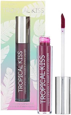 Color Story Women's Cosmetics TROPICAL KISS (BURGUNDY) Pigment Rich Lip Color - 1 PC Liquid Lipstick Slick Semi Matte Finish