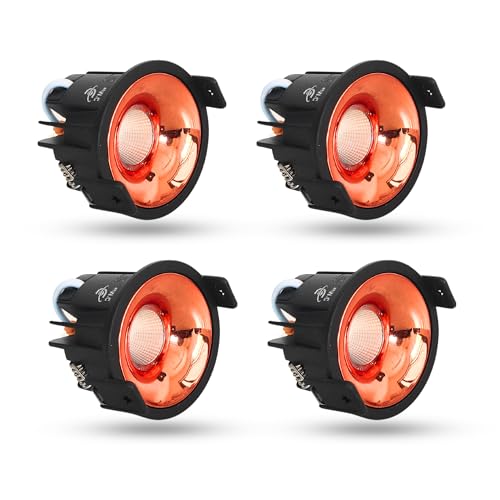 Image of D'Mak 7W Black Body LED COB Spot Light with Rose Gold Reflector (White, 4)
