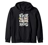 K-Pop All Day K-Drama All Night Fandom Zip Hoodie