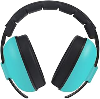 Levemolo Redução ajustável com sono para crianças, abafadores auditivos, potenciais danos na orelha, prevenindo bloqueio de fones de ouvido para bebês, cancelando a neve, cortando crianças, tiro, verde