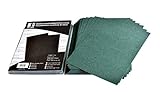 BNC Leather Texture Paper Binding Presentation Covers Pack of 100 Letter Size Dark Green