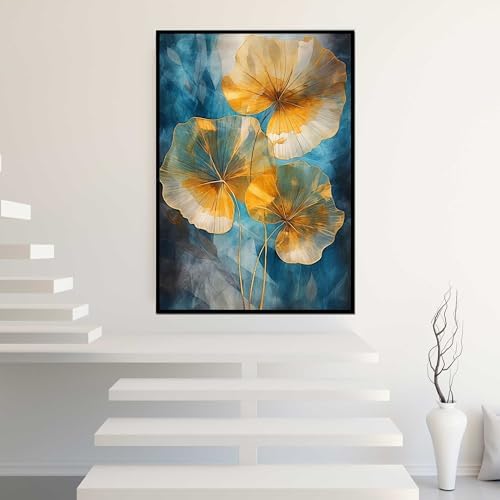 Quadros Decorativos com Moldura Abstrato Marrom e Bege Sala Quart...