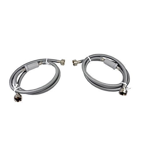 Danco Hammerstop Technology Washing Machine Connector Hose, Universal, 60-Inch Length With 3/8 Inch Id X 3/4 Inch Fght X 3/4 Fght, 2 Count (10744X) , Gray #TOP3