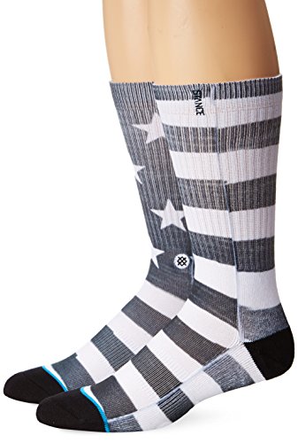 Stance Men's Cano Crew Sock, Black, Sock Size:10-13/Shoe Size: 6-12