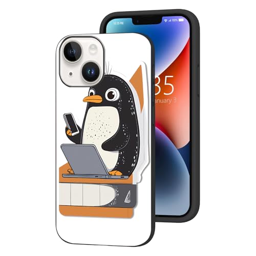 Cute Penguin Shockproof Case for iPhone 15