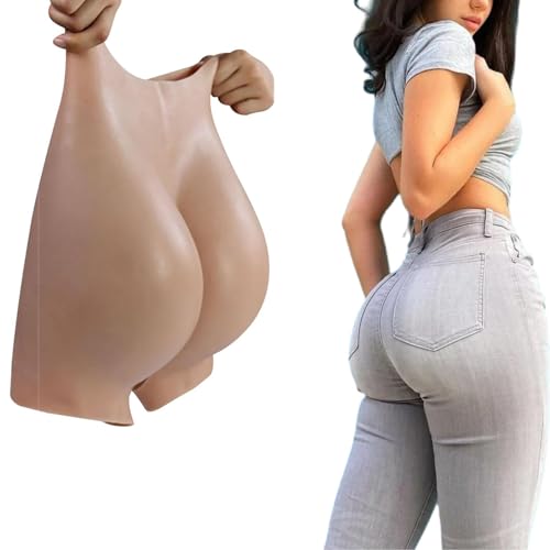 Adima Pełne silikonowe majtki Butt Control Szorty z otwartym krokiem Hip Enhancer Modelwear Wyściełane spodnie push up dla kobiet Cosplay,Color2 t1.2,one size