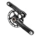 FYYDSCM Children MTB Crankset 110-160mm Crank 28T-38T Chainring Bicycle Parts(Crank and BB,150mm)