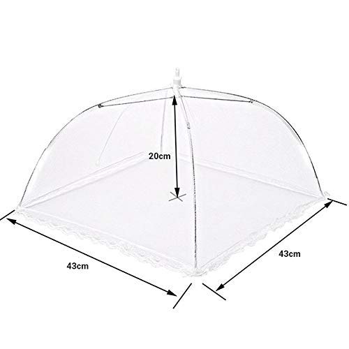 T-TXS Plegable Cubierta del Domo Alimentos Carpa Neta de Vuelo Pop-up Anti-Mosquitos, Ofrece una protección de 360 ​​° para la alimentación y la Fruta Partido de la Barbacoa de Picnic, 4PCS,4pcs