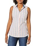 Columbia Women's Super Harborside™ Woven Sleeveless Shirt, Lychee Stripe, Large