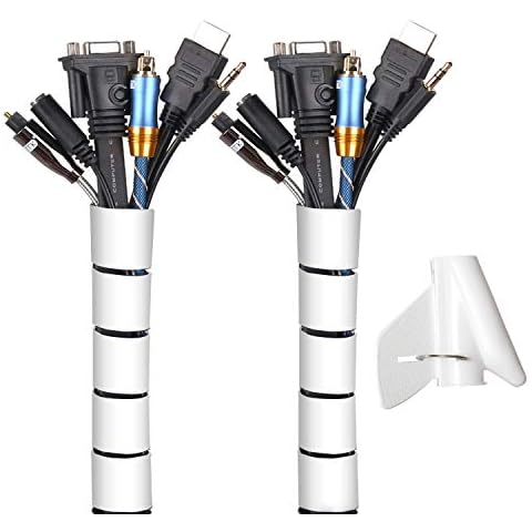 MOSOTECH Organizador Cables, Cubre Cables de 2m Cover