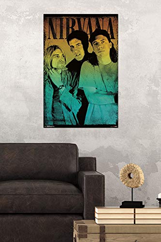 Amazon.com: Trends International Nirvana Scratch Mount Wall Poster