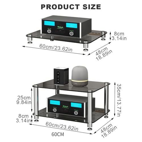 Scaffale salvaspazio per CD e DVD, vetrina per console di gioco e supporto AV per soggiorno, camera da letto e sala giochi, elegante soluzione angolare