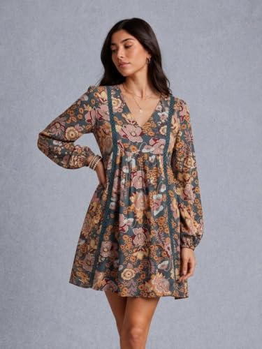 Image of SMOWKLY Floral Printed || Rayon Blend || One Piece || Party Dress || Printed Dress for Women