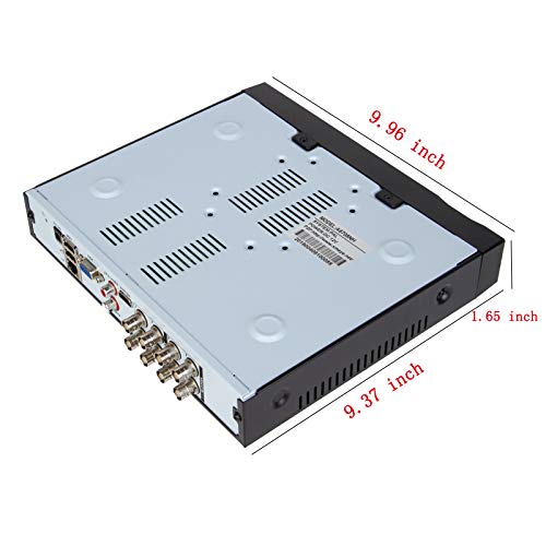 Xenocam 8CH 1080N Hybrid 5-in-1 AHD DVR (1080P NVR + 1080N AHD + 960H Analog + TV + CVI) Standalone DVR CCTV Überwachungssystem Video Recorder Bewegungserkennung HDD & Kameras nicht im Lieferumfang