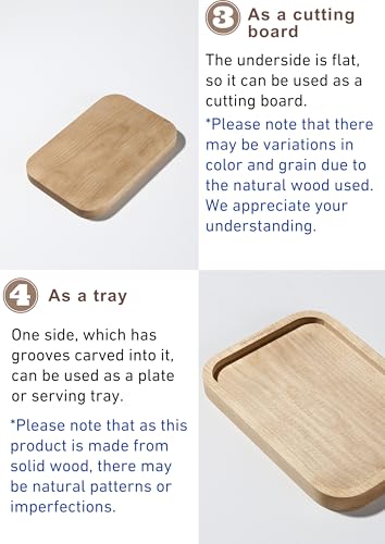 Tabla de Cortar de Madera Campingmoon 18.2x12.2x1.6 cm miniatura 4