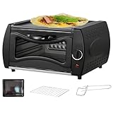 Horno Tandoor eléctrico comercial de 2100W, pizzera 2 en 1 de 15L con control de temperatura de precisión de 122-752°F for restaurante y comida for llevar