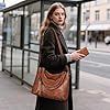 BAIGIO Sac a Main Grand Cuir PU Sac Hobo Sac Cabas Femme Sac Bandoulière Fourre Tout Messenger et Portefeuille Ensemble pour Travail Shopping Party Voyage #2