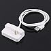 Produktbild SeniorMar White Plastic USB-Ladegerät & Sync Ersatz Dockingstation Cradle für Ipod für Shuffle 2 2Nd 3 3Rd Gen 2G
