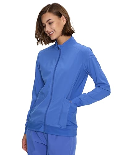 floralhue Scrub Jackets for Women, Zip Front Medical Jacket, Nurse Caots, Ceil Blue, 3XL by floralhue - Used condition - Image 12