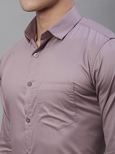Image of Majestic Man Slim Fit Satin Cotton Formal Shirt for Men