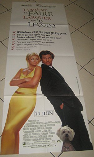 Comment Se Faire Larguer En 10 Leçons Affiche Cinema Originale 60X120Cm Salon Décoration Vintage