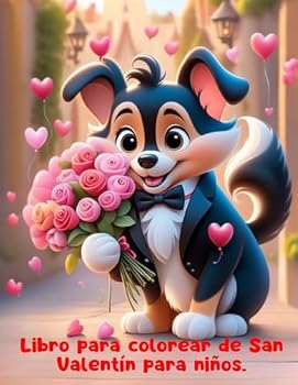 Libro para Colorear del Día de San Valentín para Niños: Con Lindos Animales Bebés, Osos, Pájaros, Gatos, Perros, Elefantes, Conejos y más, ideal para Niños Pequeños y Preescolares. (Spanish Edition)