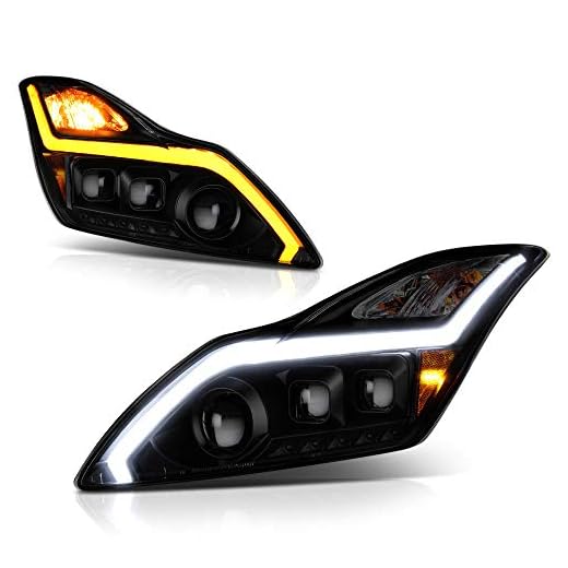 [Sequential Turn Signal] VIPMOTOZ Hexa Projector Switchback LED Strip Headlight Assembly For 2008-2015 Infiniti G37 & Q60 Coupe - Matte Black Housing, Smoke Lens, Driver and Passenger Side