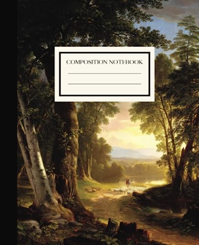 Romantic Era Golden Hour Composition Notebook: 100 Narrow-Ruled Pages