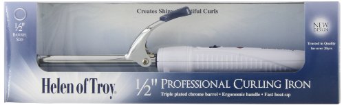 Helen Of Troy 1503 Spring Curling Iron, White, 1/2 Inch Barrel