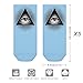 Eye of Providence - All Seeing Eye 5 Pairs Ankle Socks Athletic Running Socks No Show Sock Low Cut Sock for Men Women