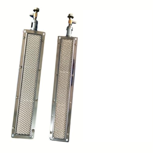 FACAIIO Parrilla de gas para barbacoa, quemador de cerámica infrarrojo, 41 cm x 8 cm, para cocinar al aire libre y procesamiento de alimentos, para combustible de gas