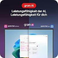 LG gram 17 17Z90TL-G.AU79G (17 Zoll) IPS Notebook, Intel Core Ultra 7 256V, 16GB RAM, 1TB SSD, Intel Arc 140V, federleicht (1,389 kg), gram AI, 77 Wh, Thunderbolt 4, Grau – Ansicht 4