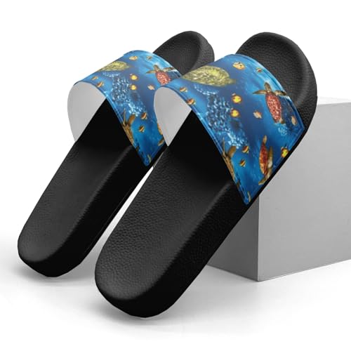 Pitovozu Summer Happy Animal Slippers Sandals for Women Men Comfotable Non Slip Home Bedroom Pool Shower Outdoor Flat Slide Slippers3