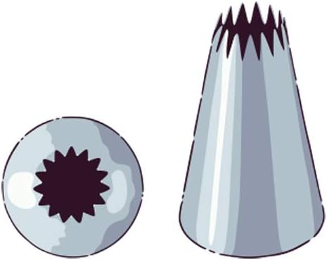 Miniatura 2 de Restaurantware Pastry Tek - Punta para decoración de 1 estrella abierta, punta de glaseado de acero inoxidable resistente a abolladuras, apta para