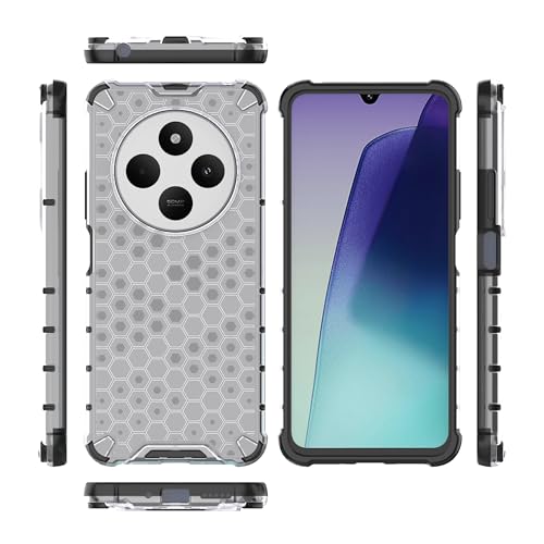 Image of Hard PC Back Case Cover for Redmi 14C 5G Anti Slip Ultra Thin Shockproof Reinforced Corners (Polycarbonate|Clear)